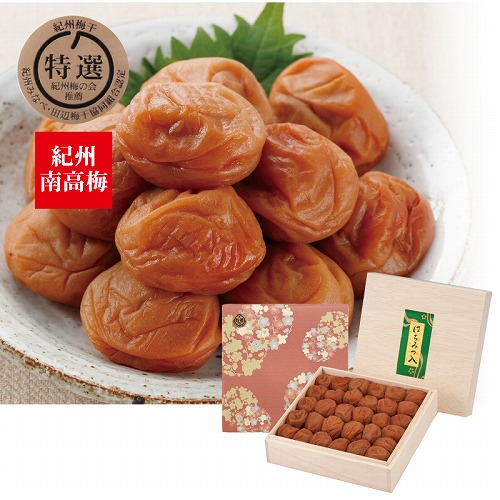 はちみつ入梅干８００ｇ木箱入