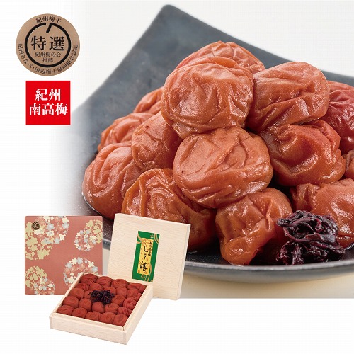 しそ漬梅干４５０ｇ木箱入