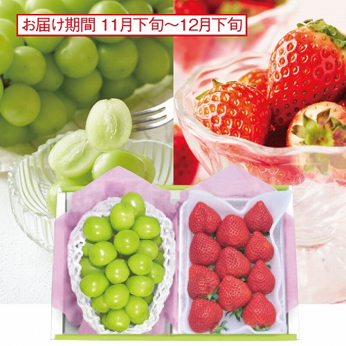 シャインマスカット＆苺