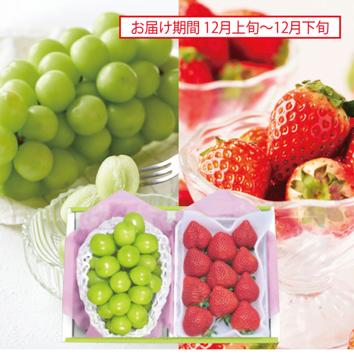 シャインマスカット＆苺